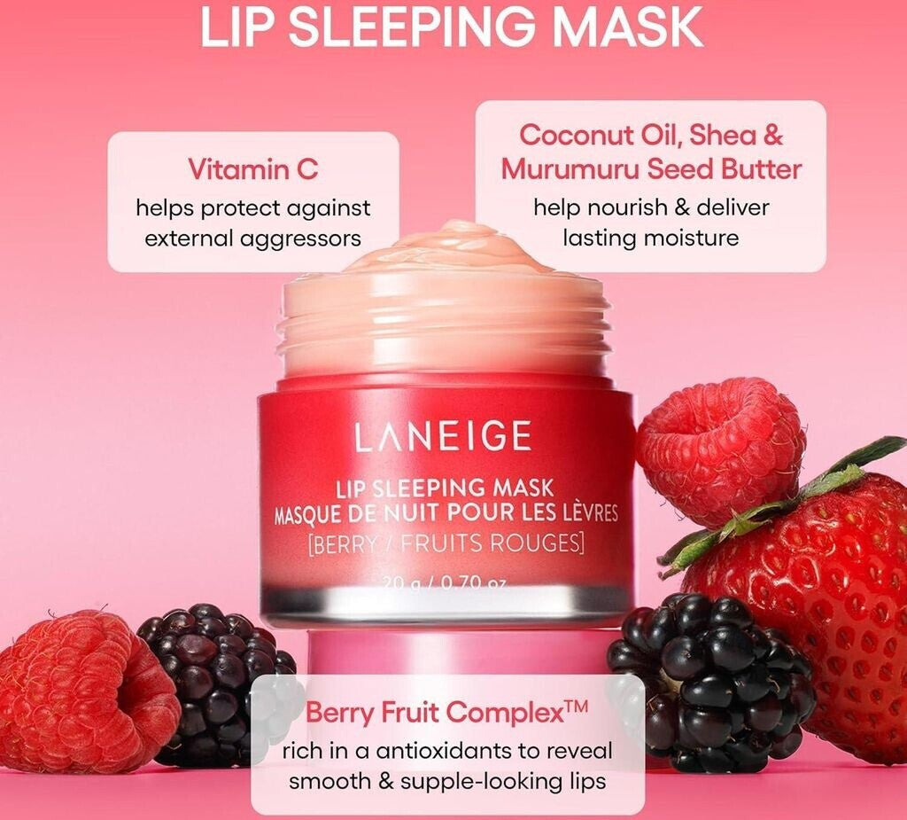 LANEIGE – Mascarilla labial de noche con sabor a frutos rojos